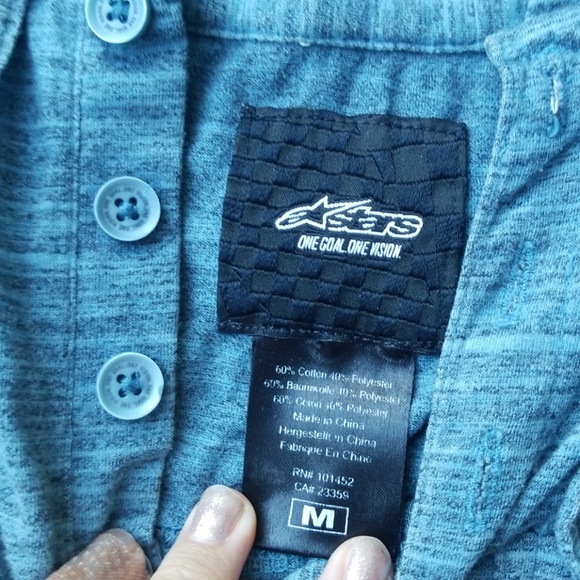 Astars Blue and Gray Ombre Lightweight Sweatshirt - Picture 4 of 5